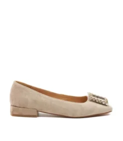 Zapatos Planos*Alma en Pena Comprar Bailarina Con Adorno Cuadrado