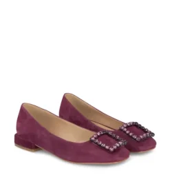 Zapatos Planos*Alma en Pena Comprar Bailarina Con Adorno Cuadrado