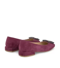 Zapatos Planos*Alma en Pena Comprar Bailarina Con Adorno Cuadrado