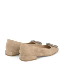 Zapatos Planos*Alma en Pena Comprar Bailarina Con Adorno Cuadrado