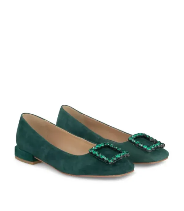Zapatos Planos*Alma en Pena Comprar Bailarina Con Adorno Cuadrado