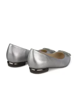 Zapatos Planos Azules*Alma en Pena Comprar Bailarina Con Broche De Pedreria