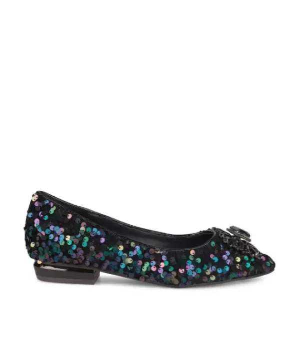 Zapatos Planos Azules*Alma en Pena Comprar Bailarina Cubierta De Lentejuelas
