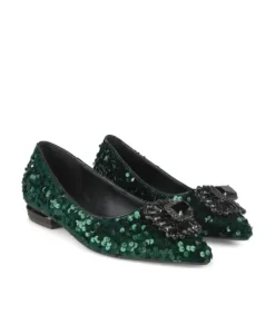 Zapatos Planos Azules*Alma en Pena Comprar Bailarina Cubierta De Lentejuelas