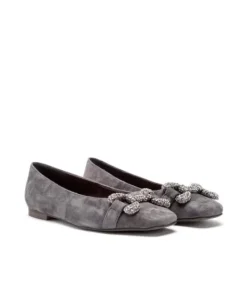 Zapatos Planos*Alma en Pena Comprar Bailarina De Piel Con Adorno