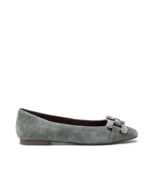 Zapatos Planos*Alma en Pena Comprar Bailarina De Piel Con Adorno