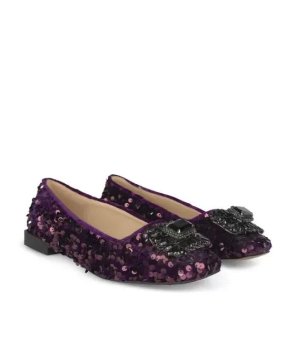 Zapatos Planos Azules*Alma en Pena Comprar Bailarina Lentejuelas