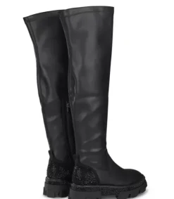 Botas Planas*Alma en Pena Comprar Bota Adornada Con Pedreria