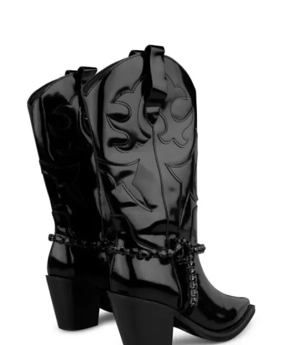 Botas Tacón*Alma en Pena Comprar Bota Con Broche De Pedreria