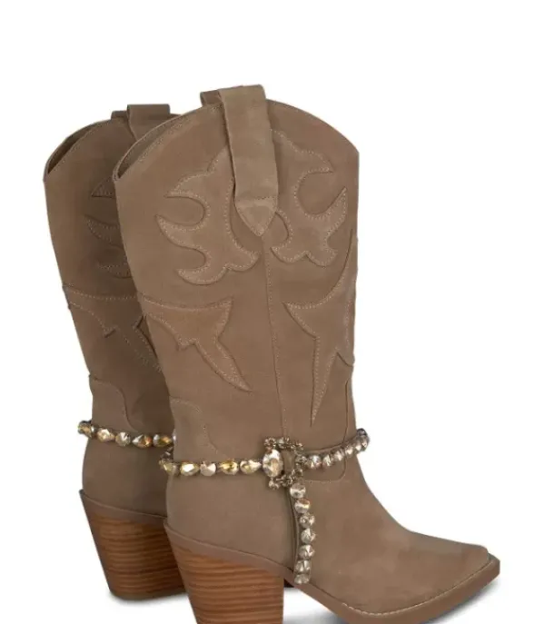 Botas Tacón*Alma en Pena Comprar Bota Con Broche De Pedreria
