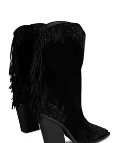 Botas Tacón*Alma en Pena Comprar Bota Con Flecos Y Pedreria