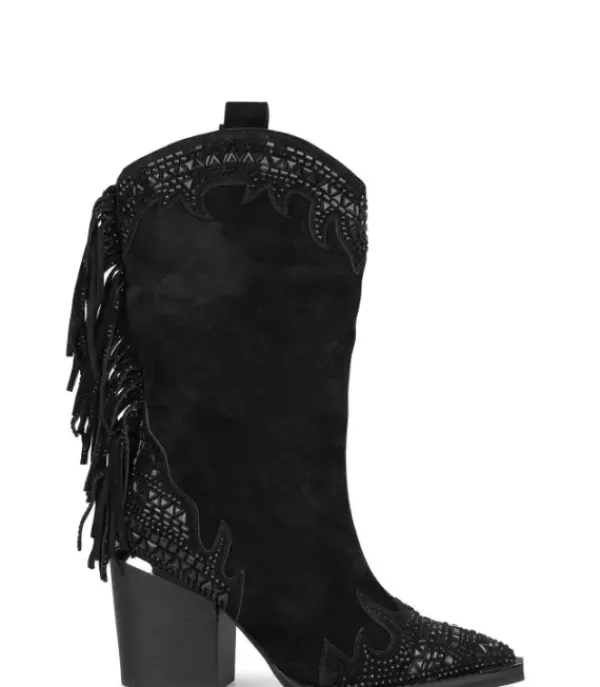 Botas Tacón*Alma en Pena Comprar Bota Con Flecos Y Pedreria