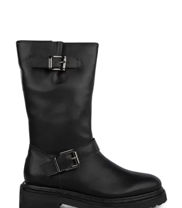 Botas Planas*Alma en Pena Comprar Bota Con Hebillas Piel