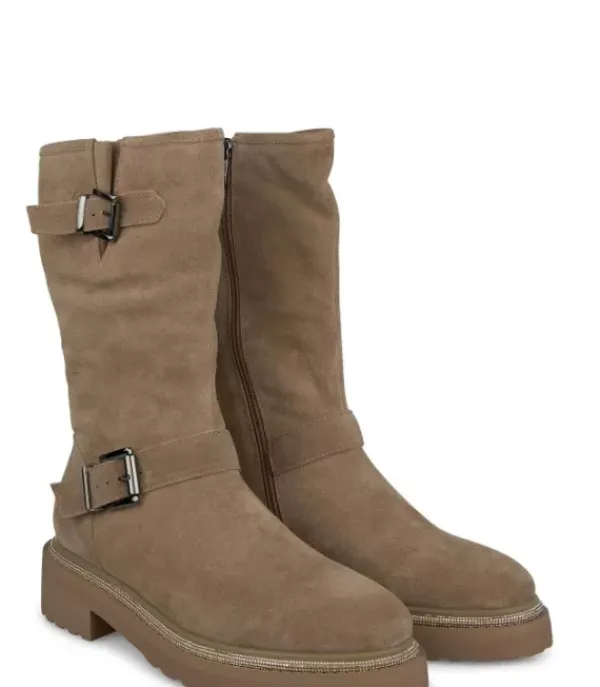 Botas Planas*Alma en Pena Comprar Bota Con Hebillas Piel