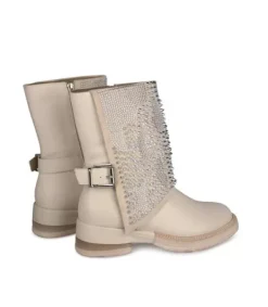 Botines Planos*Alma en Pena Comprar Bota Hebilla Con Tachuelas
