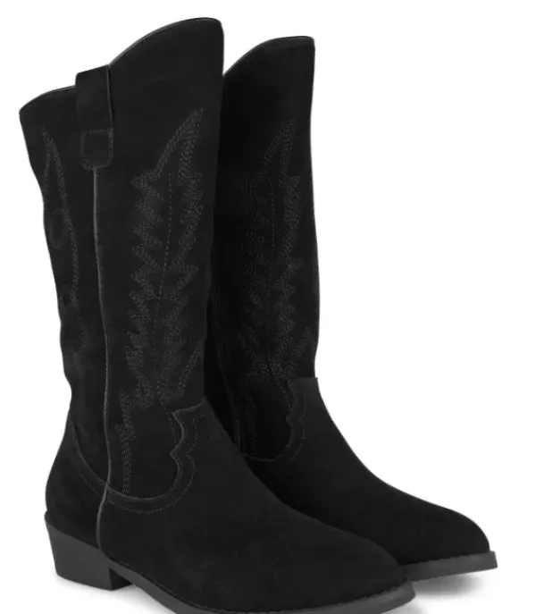 Botas Azules*Alma en Pena Comprar Bota Plana Con Bordado