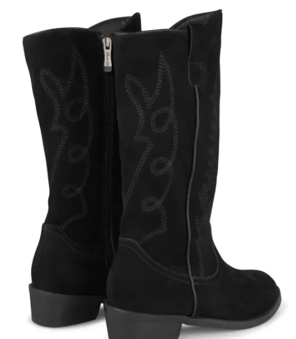 Botas Azules*Alma en Pena Comprar Bota Plana Con Bordado