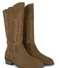 Botas Azules*Alma en Pena Comprar Bota Plana Con Bordado