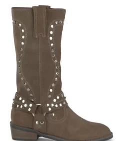 Botas Azules*Alma en Pena Comprar Bota Plana Con Tachuelas