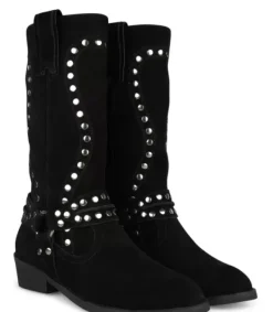 Botas Azules*Alma en Pena Comprar Bota Plana Con Tachuelas