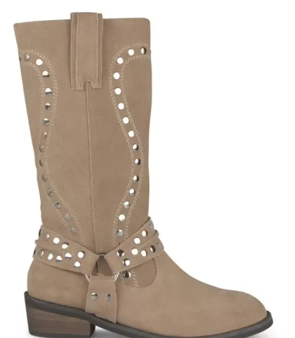 Botas Azules*Alma en Pena Comprar Bota Plana Con Tachuelas