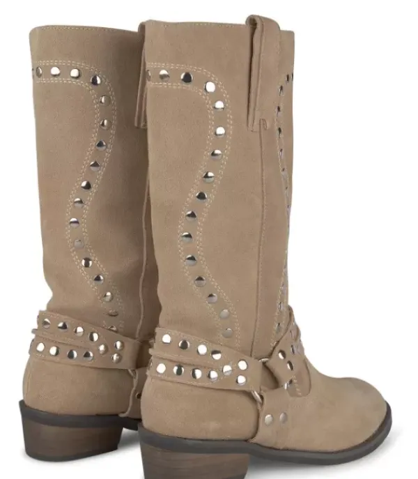 Botas Azules*Alma en Pena Comprar Bota Plana Con Tachuelas