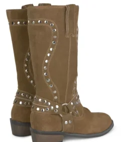 Botas Azules*Alma en Pena Comprar Bota Plana Con Tachuelas