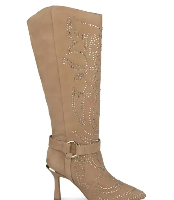 Botas Tacón*Alma en Pena Comprar Bota Tacón Con Estampado De Pedreria