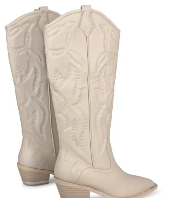 Botas Planas*Alma en Pena Comprar Bota Vaquera Con Bordado