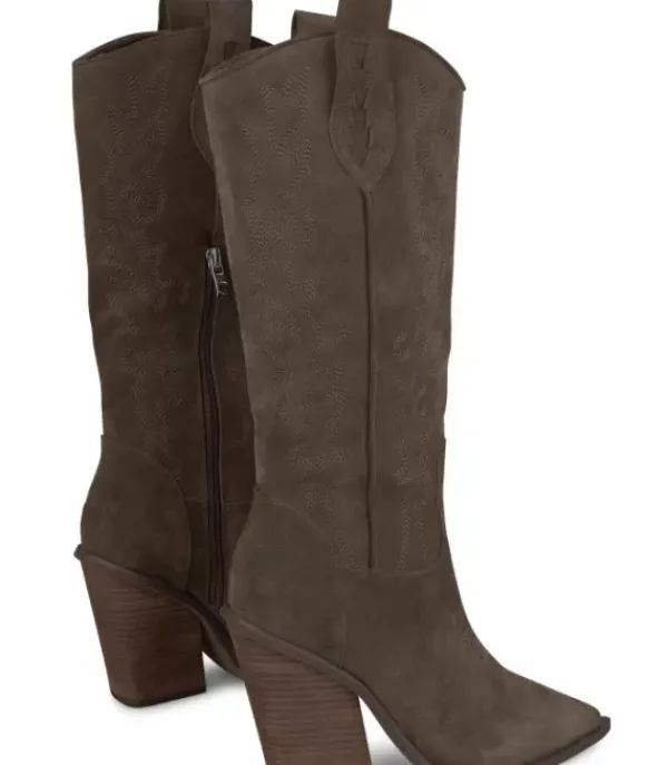 Botas Tacón*Alma en Pena Comprar Bota Vaquera Con Tacón Bordado