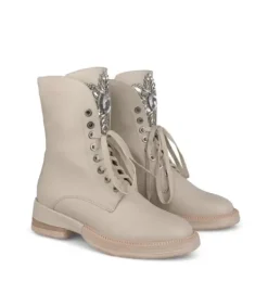 Botines Planos*Alma en Pena Comprar Botin Con Cordones Y Strass
