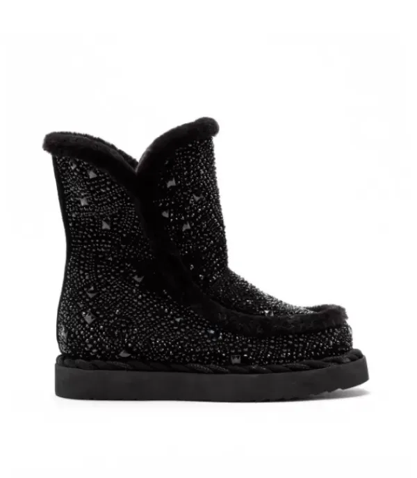 Botines Planos*Alma en Pena Comprar Botin Con Pelo Y Pedreria