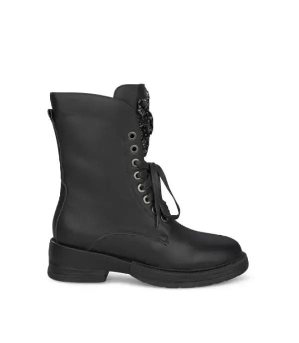 Botines Planos*Alma en Pena Comprar Botin Cordon Adorno Pedreria