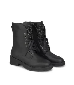 Botines Planos*Alma en Pena Comprar Botin Cordon Adorno Pedreria