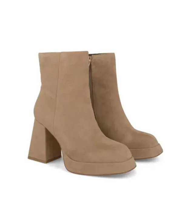 Botines Tacón*Alma en Pena Comprar Botin De Piel Con Punta Cuadrada