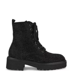 Botines Azules*Alma en Pena Comprar Botines Con Cordones Y Pedreria
