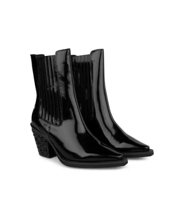 Botines Tacón*Alma en Pena Comprar Botines Cubiertos De Pedreria