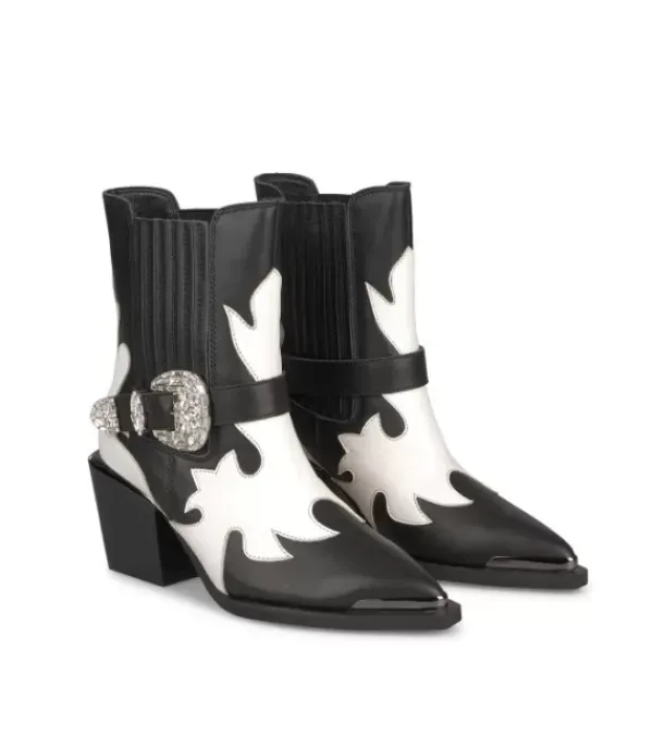 Botines Tacón*Alma en Pena Comprar Botin Estilo Cowboy Hebilla