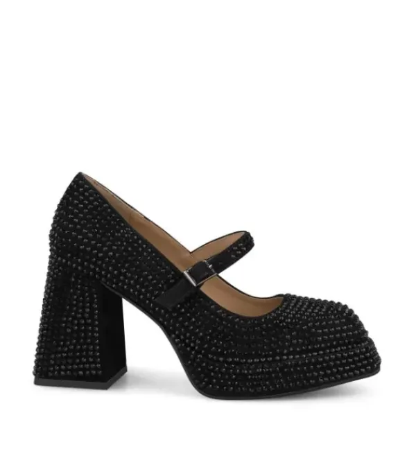 Zapatillas*Alma en Pena Comprar Sandalia Con Punta Cuadrada Y Pedreria