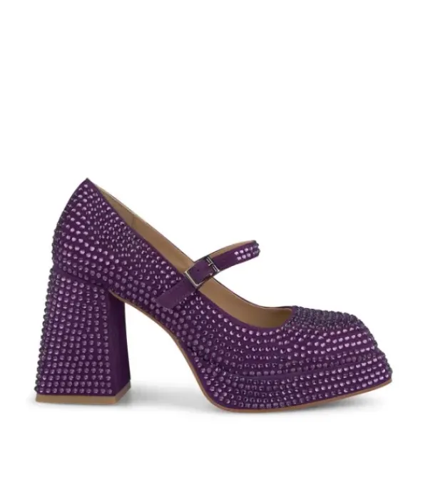 Zapatillas*Alma en Pena Comprar Sandalia Con Punta Cuadrada Y Pedreria