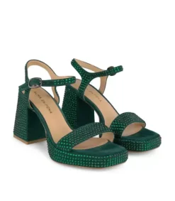 Sandalias De Tacón Alto*Alma en Pena Comprar Sandalia Tacón Cubierta Pedreria