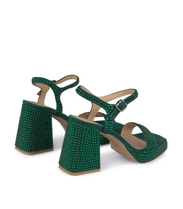 Sandalias De Tacón Alto*Alma en Pena Comprar Sandalia Tacón Cubierta Pedreria