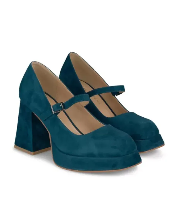 Zapatillas*Alma en Pena Comprar Sandalia Tacón Punta Cuadrada