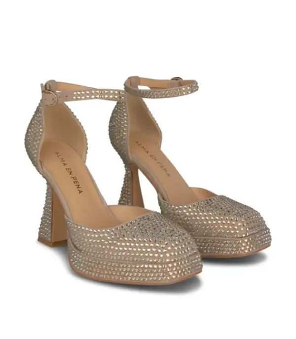 Zapatillas*Alma en Pena Comprar Sandalia Tacón Strass