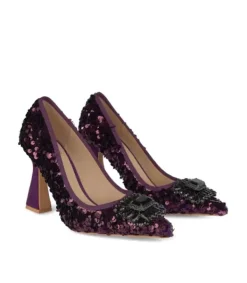 Zapatos De Tacón Azules*Alma en Pena Comprar Tacónes Altos Con Lentejuelas