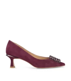 Zapatillas*Alma en Pena Comprar Zapato Tacón Con Adorno Cuadrado