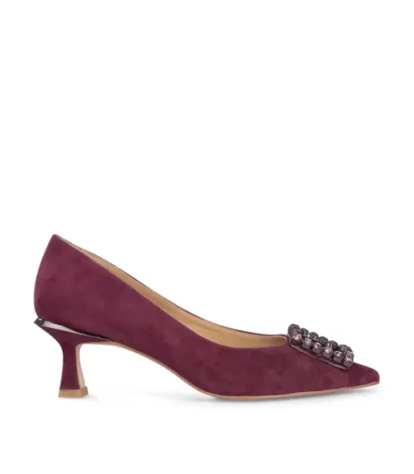 Zapatillas*Alma en Pena Comprar Zapato Tacón Con Adorno Cuadrado