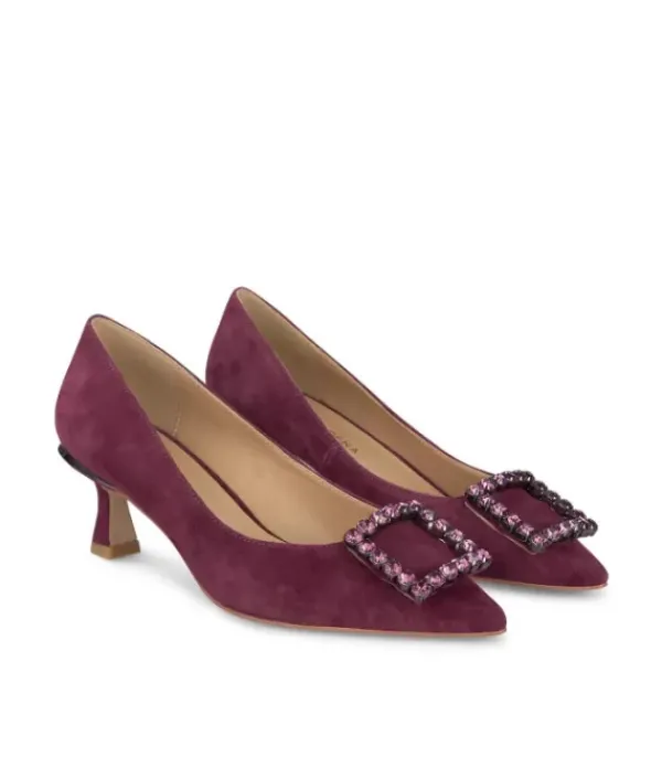 Zapatillas*Alma en Pena Comprar Zapato Tacón Con Adorno Cuadrado