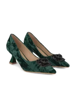 Zapatos De Tacón Azules*Alma en Pena Comprar Zapato Tacón Con Broche Pedreria