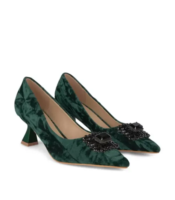 Zapatos De Tacón Azules*Alma en Pena Comprar Zapato Tacón Con Broche Pedreria